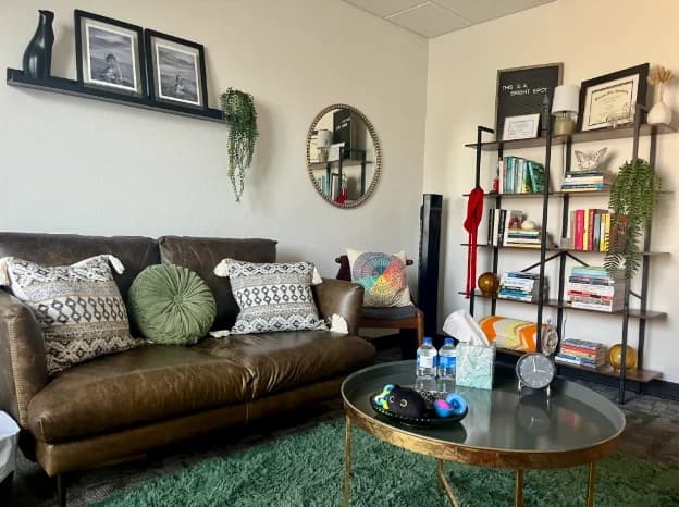 Calm, welcoming therapy office in Springfield, MO for women's counseling